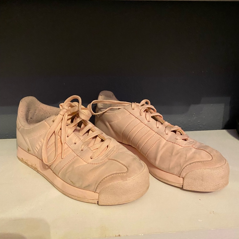 Pink adidas - I have never seen anyone wear these!